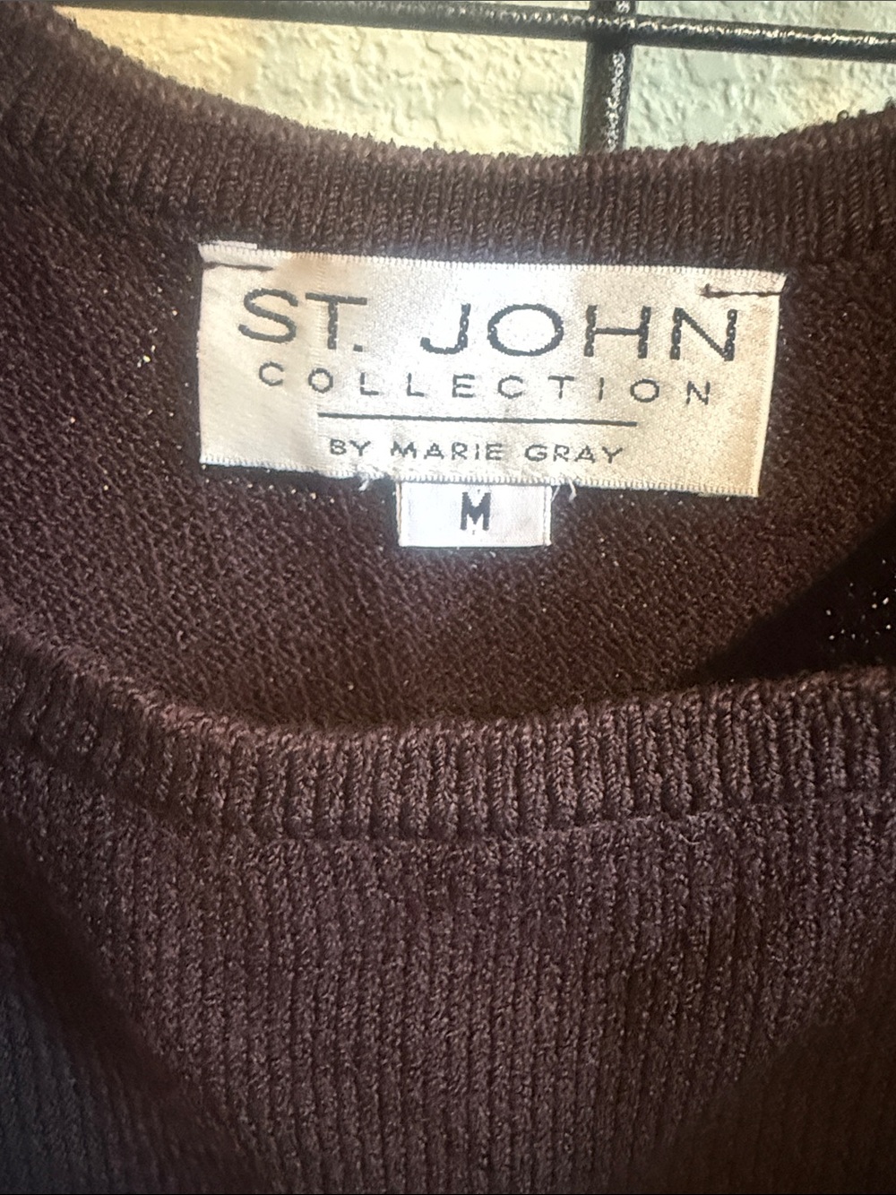 St. John Collection Santana Knit Brown Shell reduction sale 2026